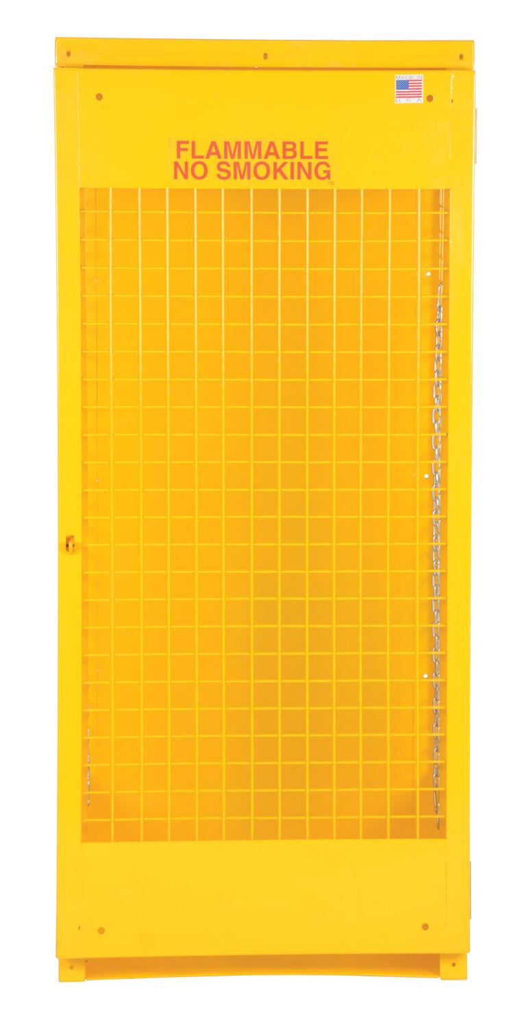 Steel Knockdown Vertical Cylinder Cabinet – 5 to 10 Cylinder Capacity – CYL-V-510-KD – Vestil