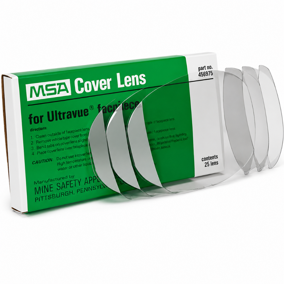 Ultra Twin/UltraVue Smoke Cover Lens, 25 Pack - MSA