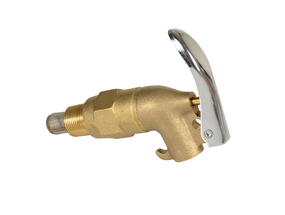 Brass Drum Faucet – Lockable Handle – Non-Adjustable Nozzle – 3/4 in. Bung – DFT-RIGID – Vestil
