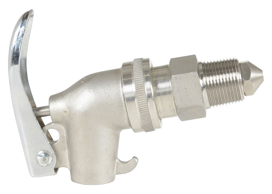 Stainless Steel Manual Drum Faucet – Spring Loaded Handle – 3/4 in. Bung – DFT-SS – Vestil