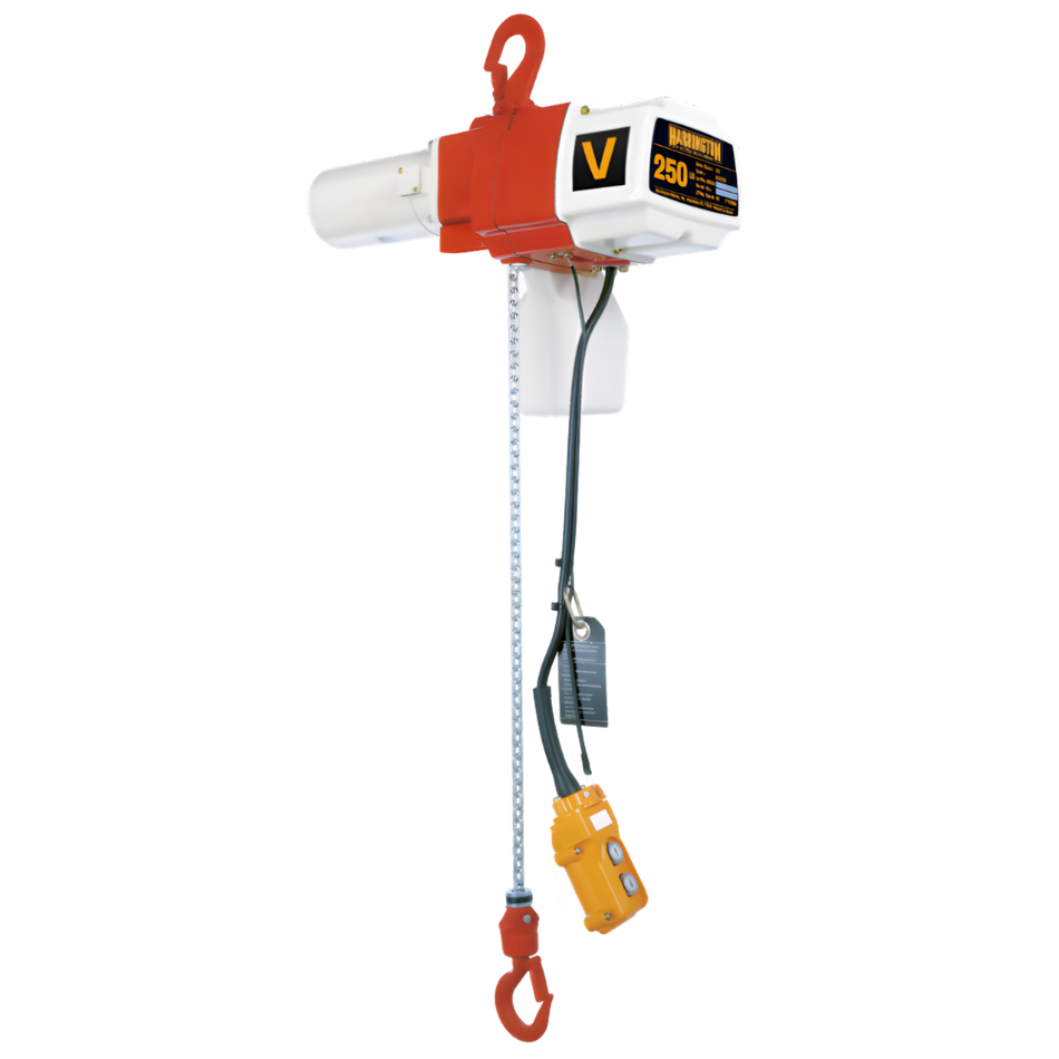 1/2 ton Electric Chain Hoist - Harrington ED-DS - Single Speed 115v Signle Phase