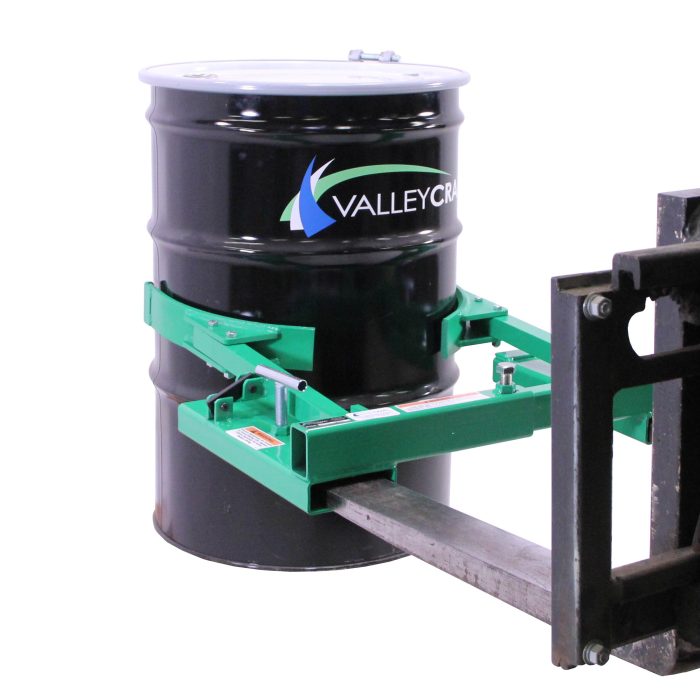 Steel Drum Grabber Forklift Attachment - Steel - Ultra-Heavy Duty - Valley Craft