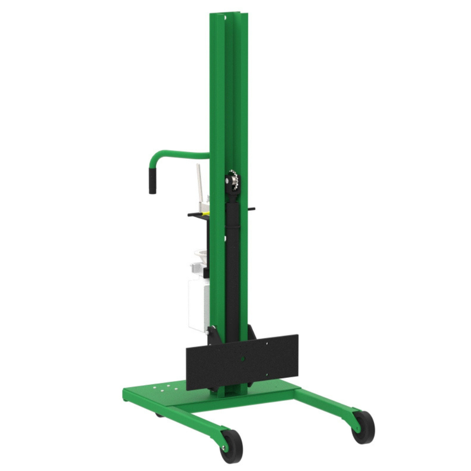 Pneumatic Semi-Powered Universal Lift & Stacker - Straddle - 90" Height - Ultra-Heavy Duty - Valley Craft