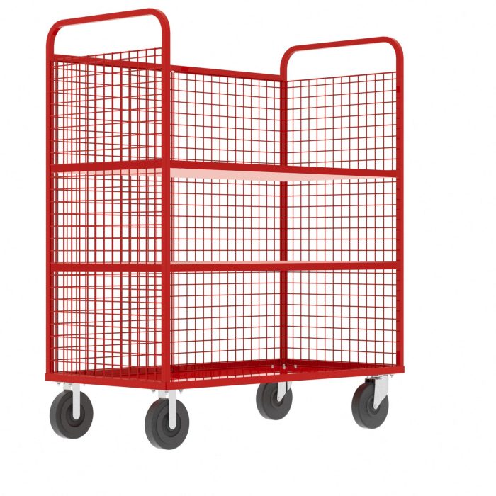 Stock Picking Cage Cart - 3-Sided - Ultra Heavy Duty - Valley Craft