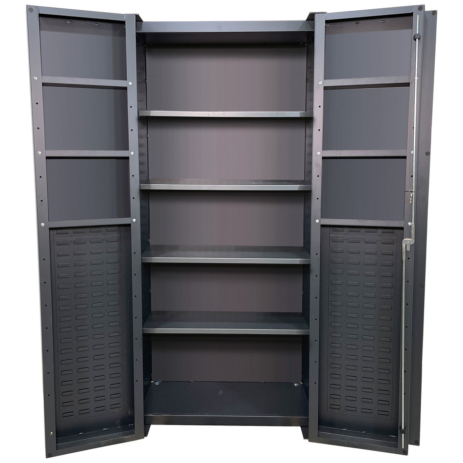Bin & Shelf Cabinets - Shelf Only, Half Louvered Doors - Deep Door - Valley Craft