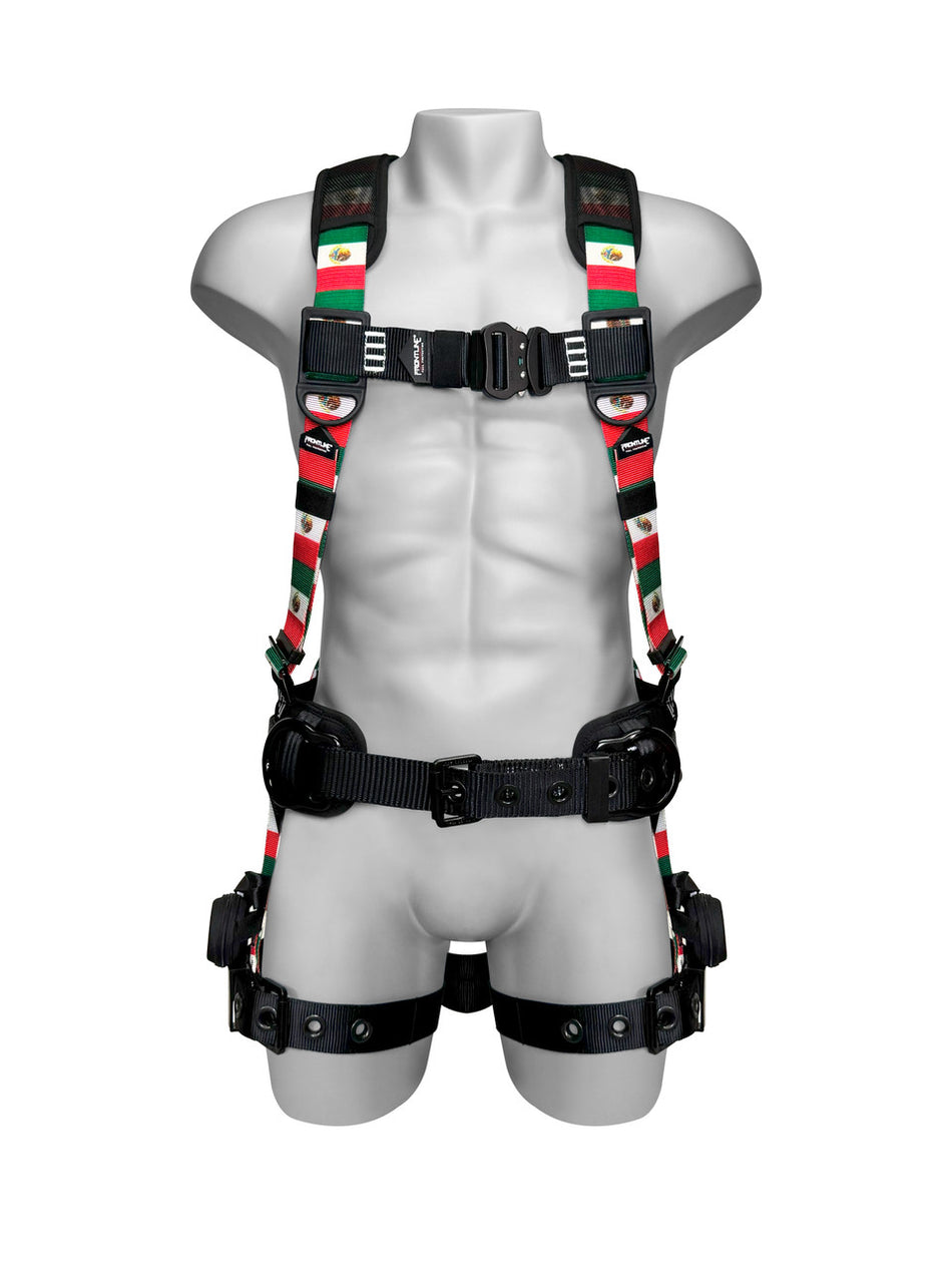 Mexican Style Full Body Harness with Aluminum Hardware and Suspension Trauma Straps - 110CTB-MX Combat™ - Frontline