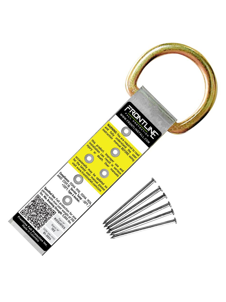 Stainless Steel Permanent Use Roof Anchor - ROSU01SS - Frontline