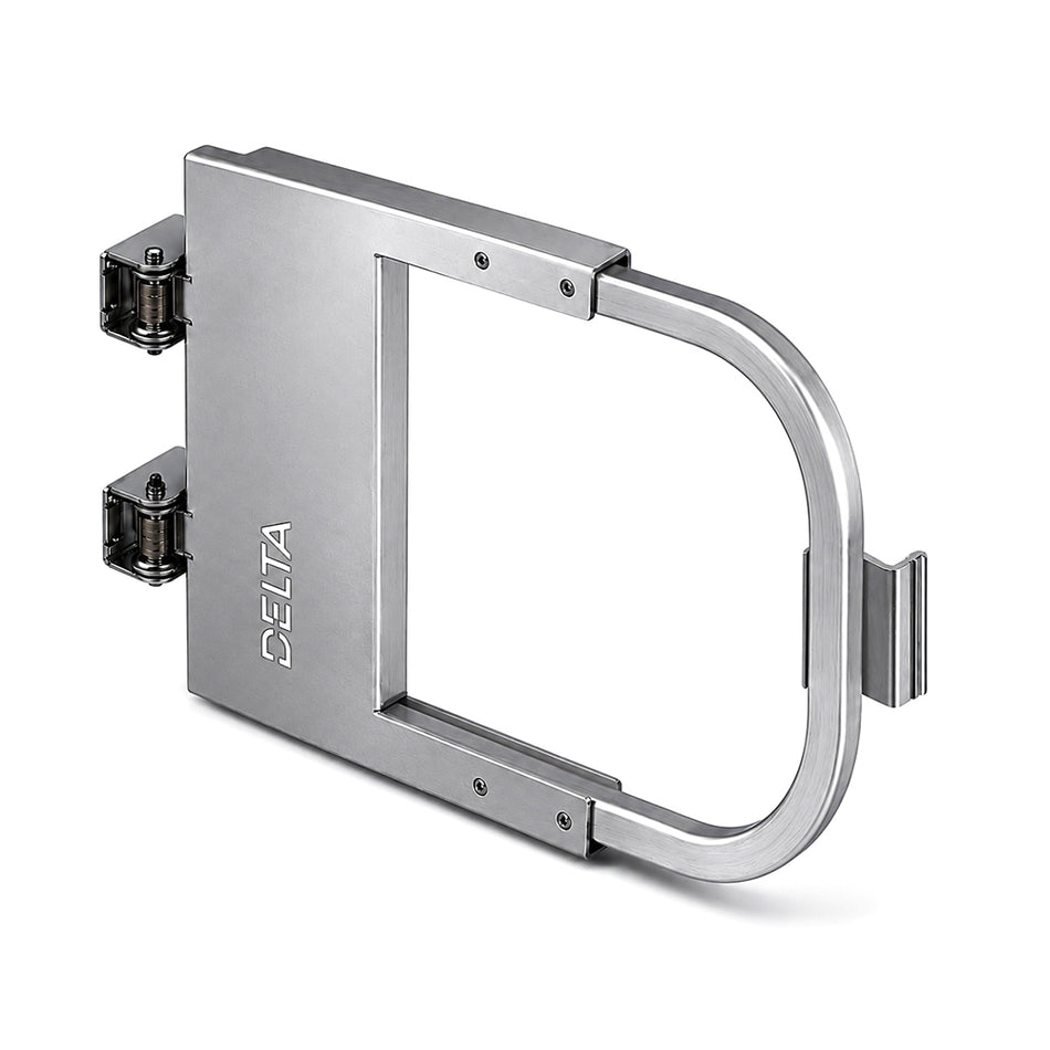 Aluminum Self-Closing Safety Swing Gate with VSS Compact Connector Kit - Adjustable 24" to 36" - Delta Prevention