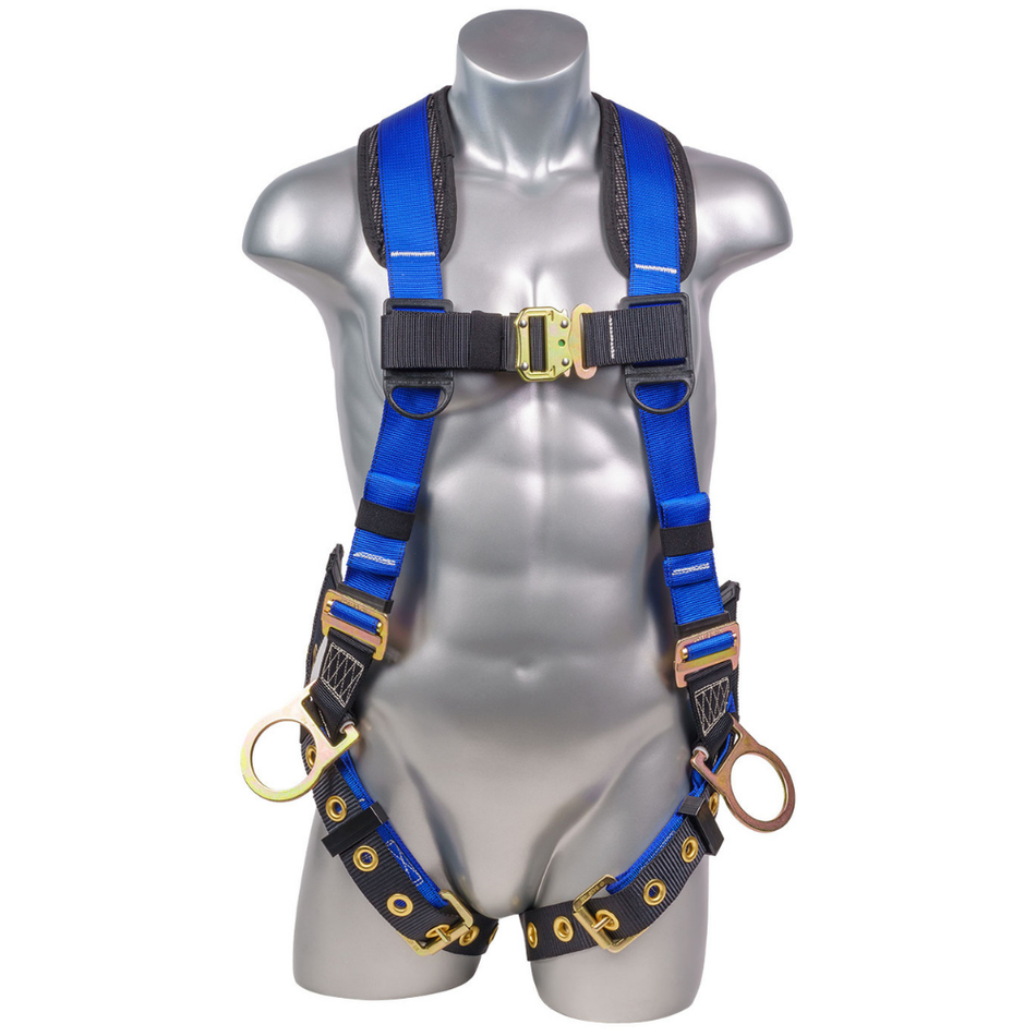 Safety Harness, 5 pt, Tongue Buckle Legs, Side D-Rings - Palmer Safety