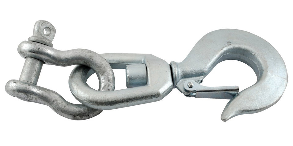 Steel Swivel Hook w/ Shackle - 10000 lbs - Vestil