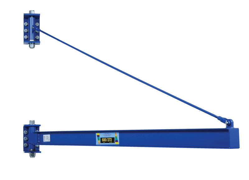 Jib Crane - 600 lbs - 7'-2" Span - Tie Rod Style Wall/Column Mount - Vestil