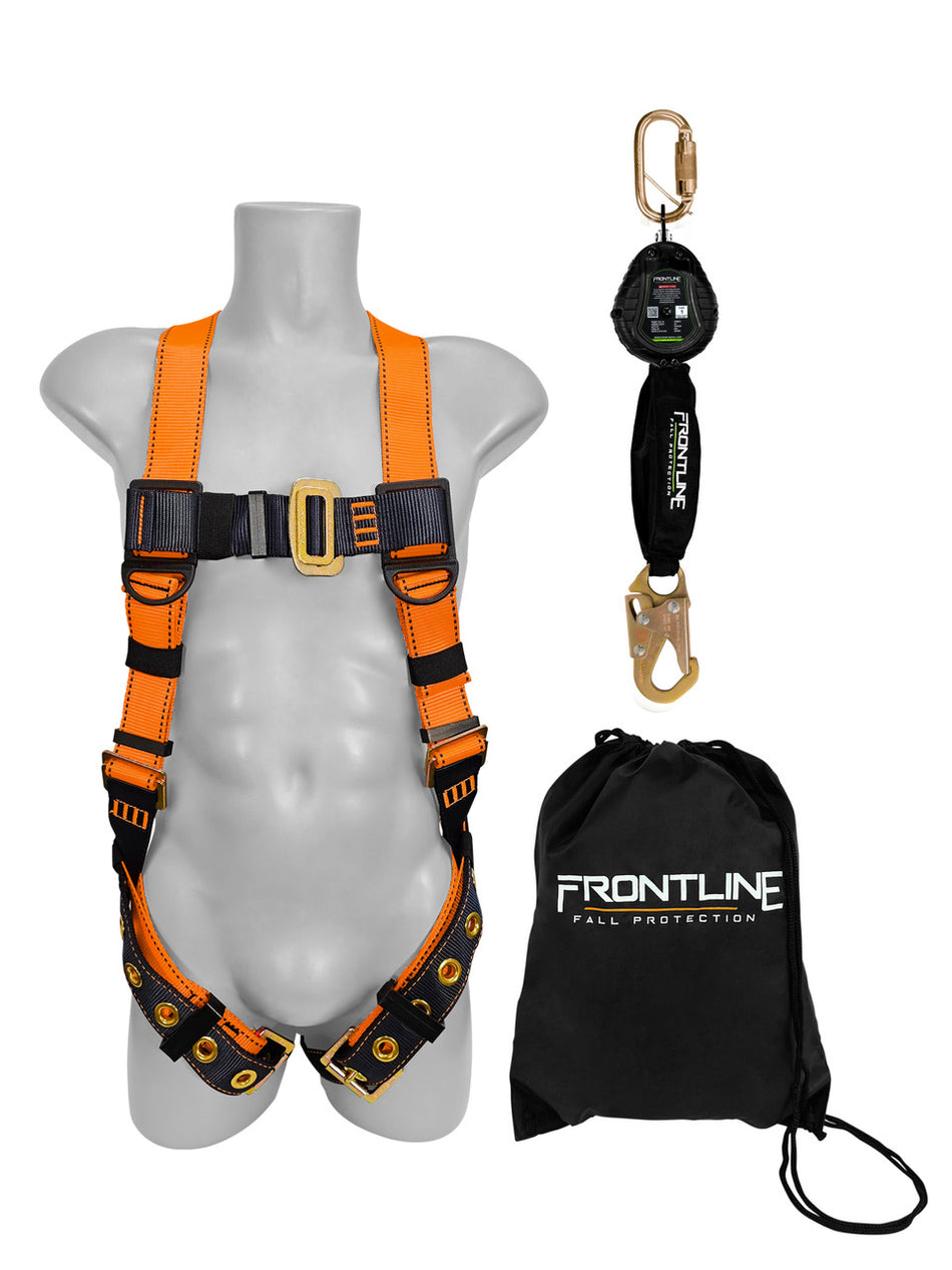 Combat™ Compliance Kit – Harness, 6' SRL, and Drawstring Bag – K100-RPW061S – Frontline