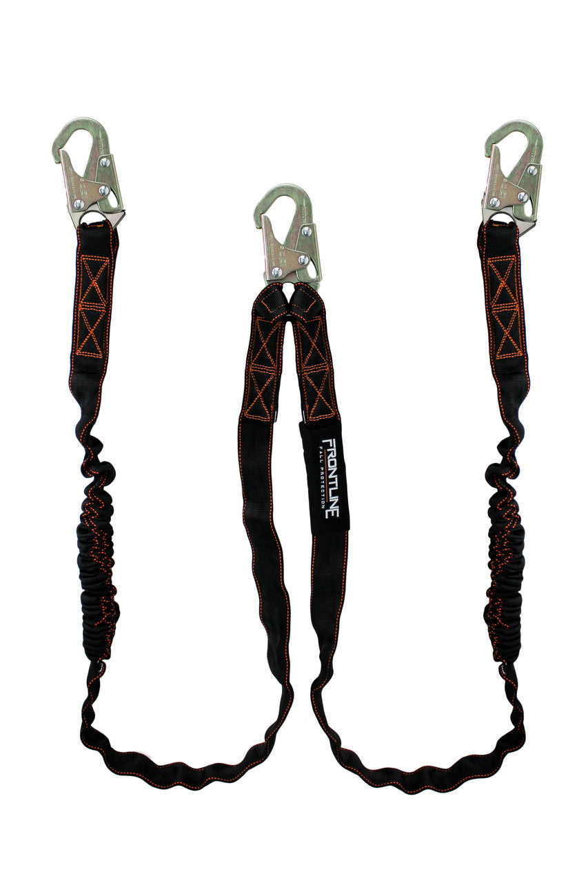 Combat™ 6' Double Leg Snaphook Lanyard with Internal Shock Absorber – LIS62S – Frontline