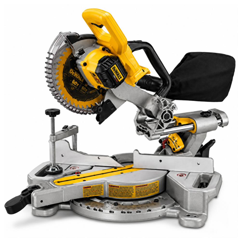 Cordless Sliding Miter Saw, 7-1/4 in Blade, 20V, Tool Only - DeWalt ...