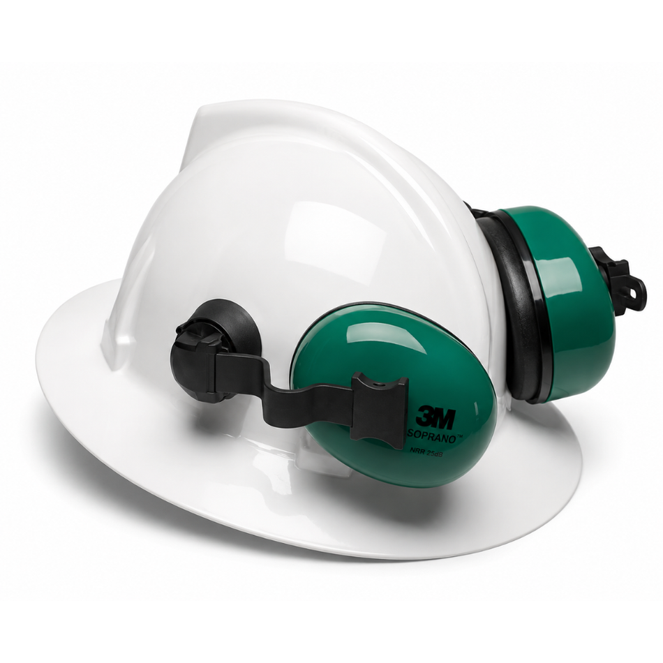 Soprano™ Cap-Mounted Earmuffs, 25 dBA, Green – MSA