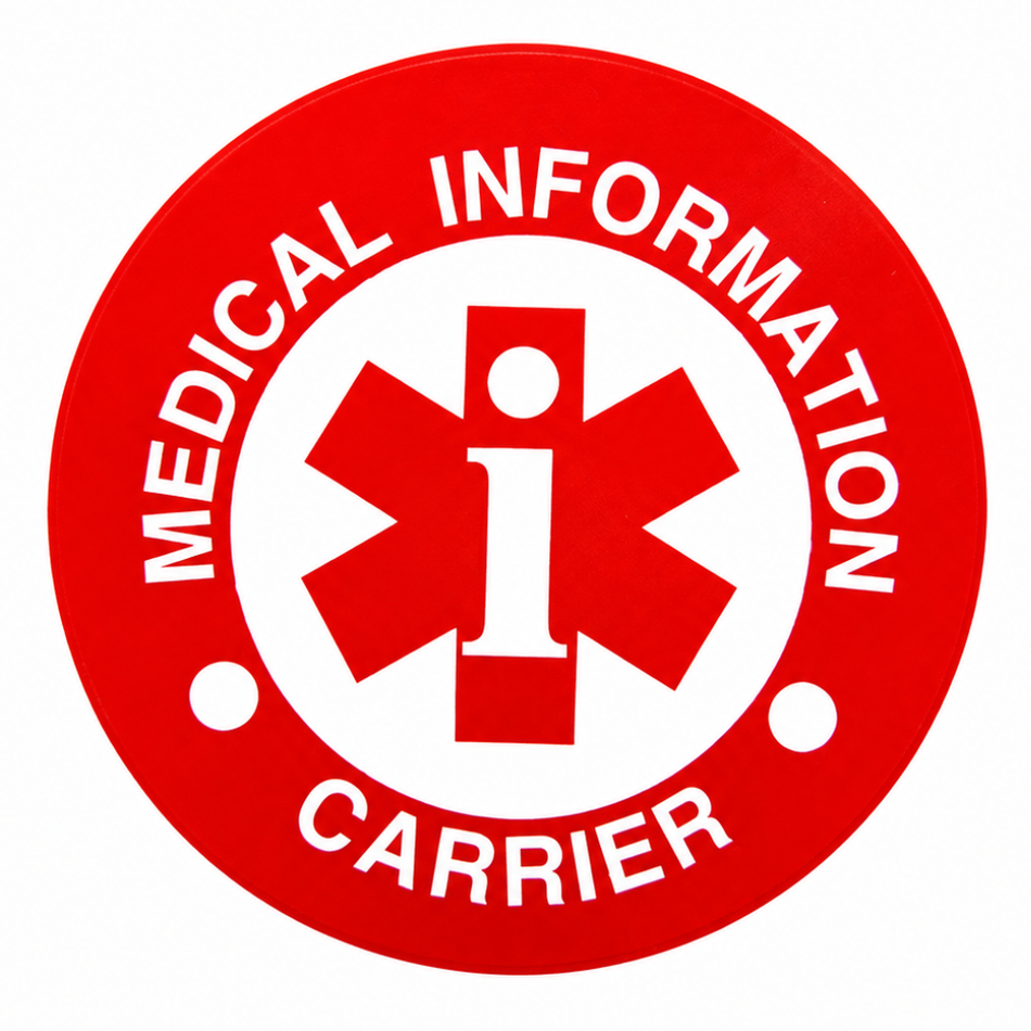 Medical Information Carrier System, English/Spanish/French, 10-Pack - MSA