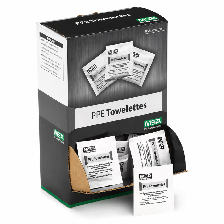 PPE Cleaning Towelettes, Box of 100 – MSA