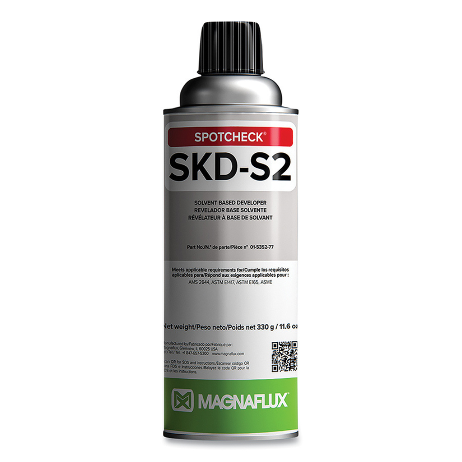 Spotcheck® SKD-S2 Solvent Developer, 11.6 oz Aerosol Can - Magnaflux
