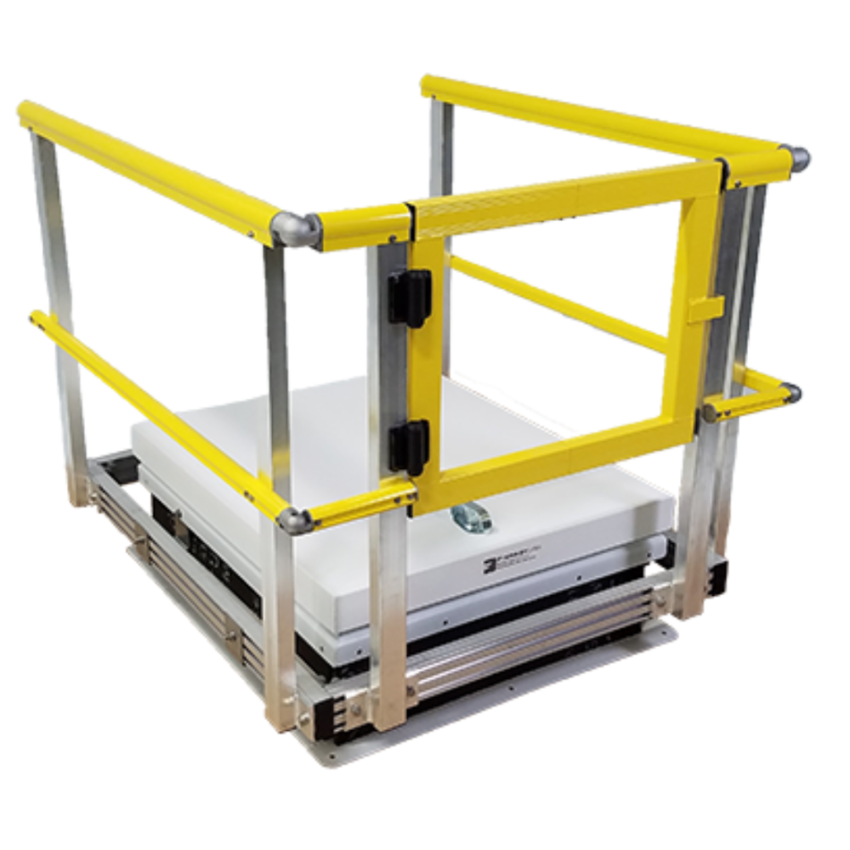 Roof Hatch Guardrail w/ Swing Gate, Aluminum