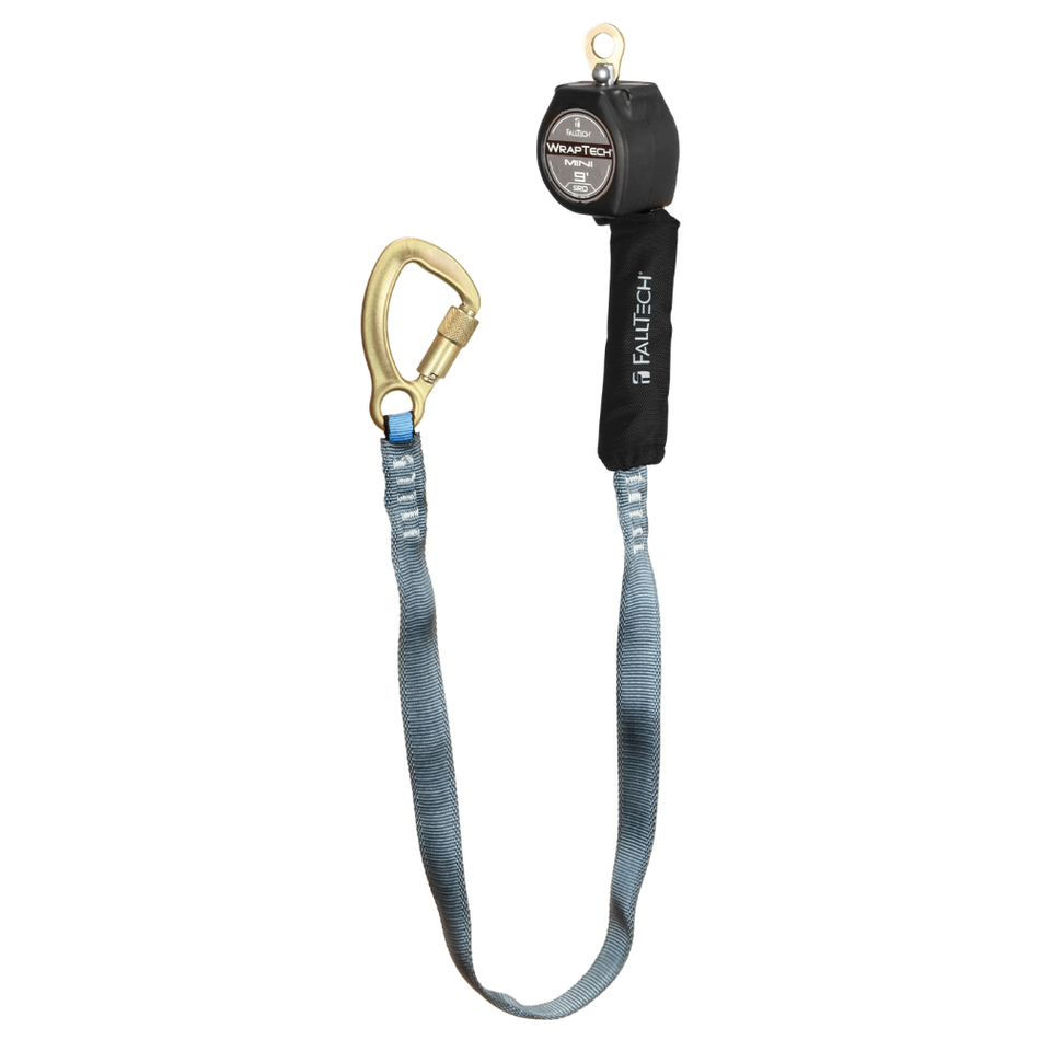 9' WrapTech Mini Personal SRL with Steel 5k Carabiner – 74709SA8 – FallTech