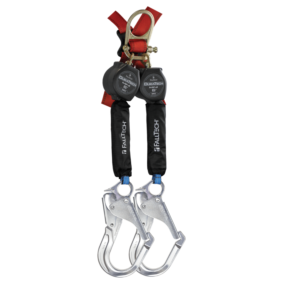 6' DuraTech Mini Class 1 Personal SRL-P with Aluminum Rebar Hooks & Triple-Lock Dorsal Connector – 72706TH5 – FallTech