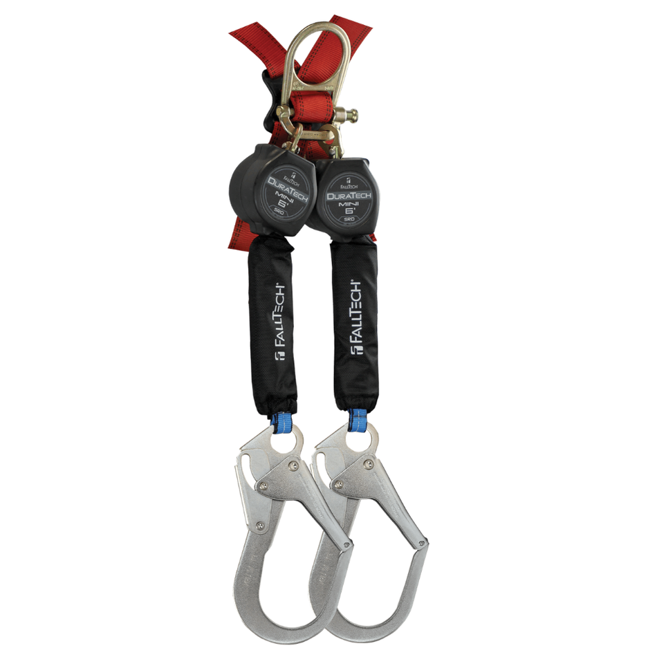 6' DuraTech Mini Class 1 Personal SRL-P with Steel Rebar Hooks & Triple-Lock Dorsal Connector – 72706TH3 – FallTech