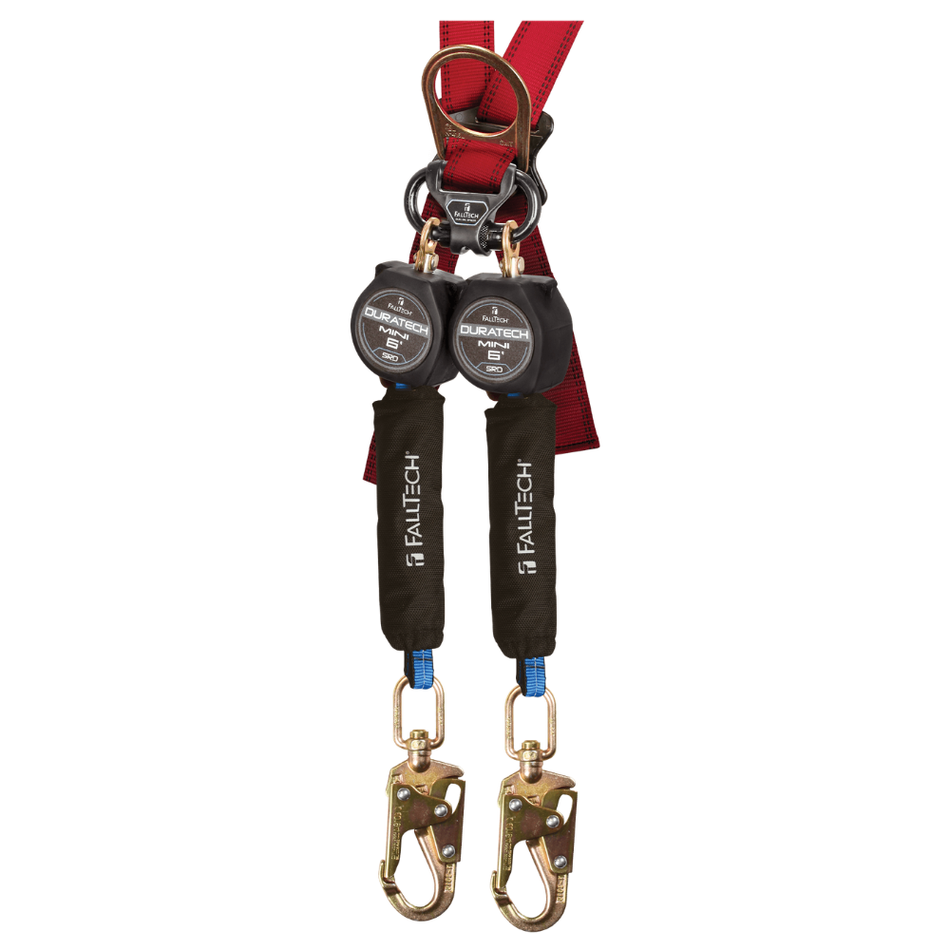 6' DuraTech Mini Class 1 Personal SRL-P with Steel Swivel Snap Hooks & Dorsal Carabiner – 72706TB2 – FallTech