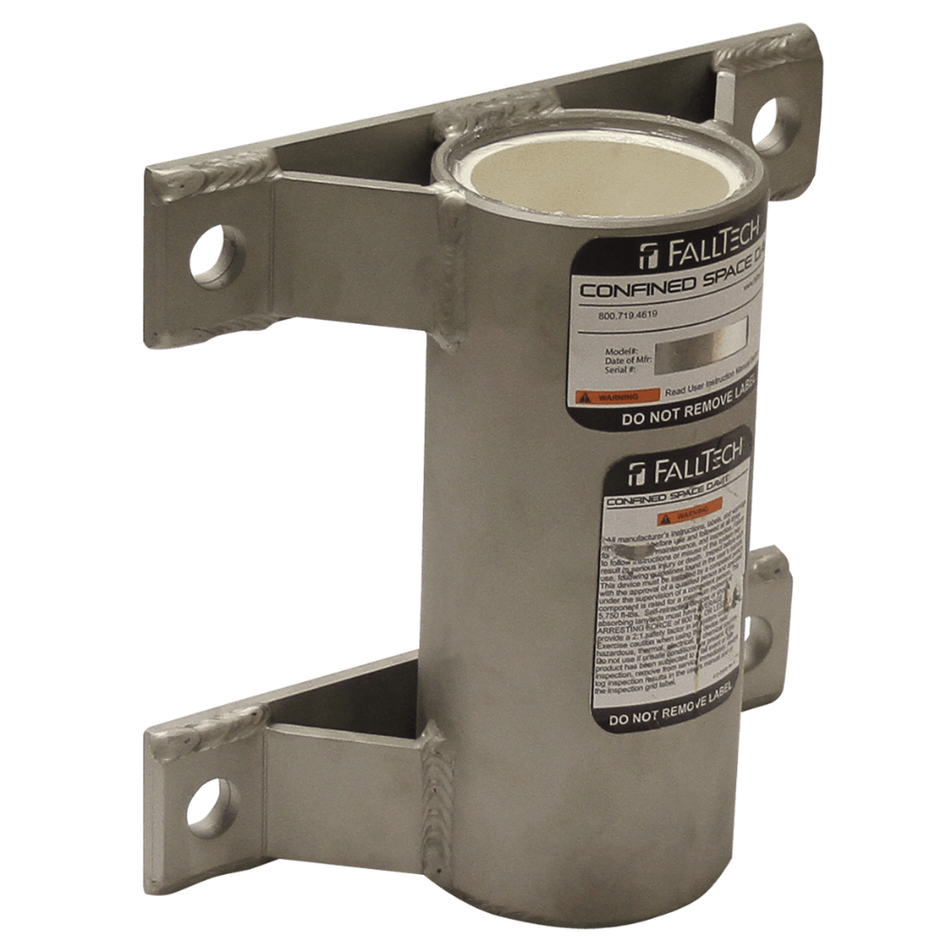 Wall-Mount Stainless Steel Bolt-On Fixed Davit Base – 65070WMS – FallTech