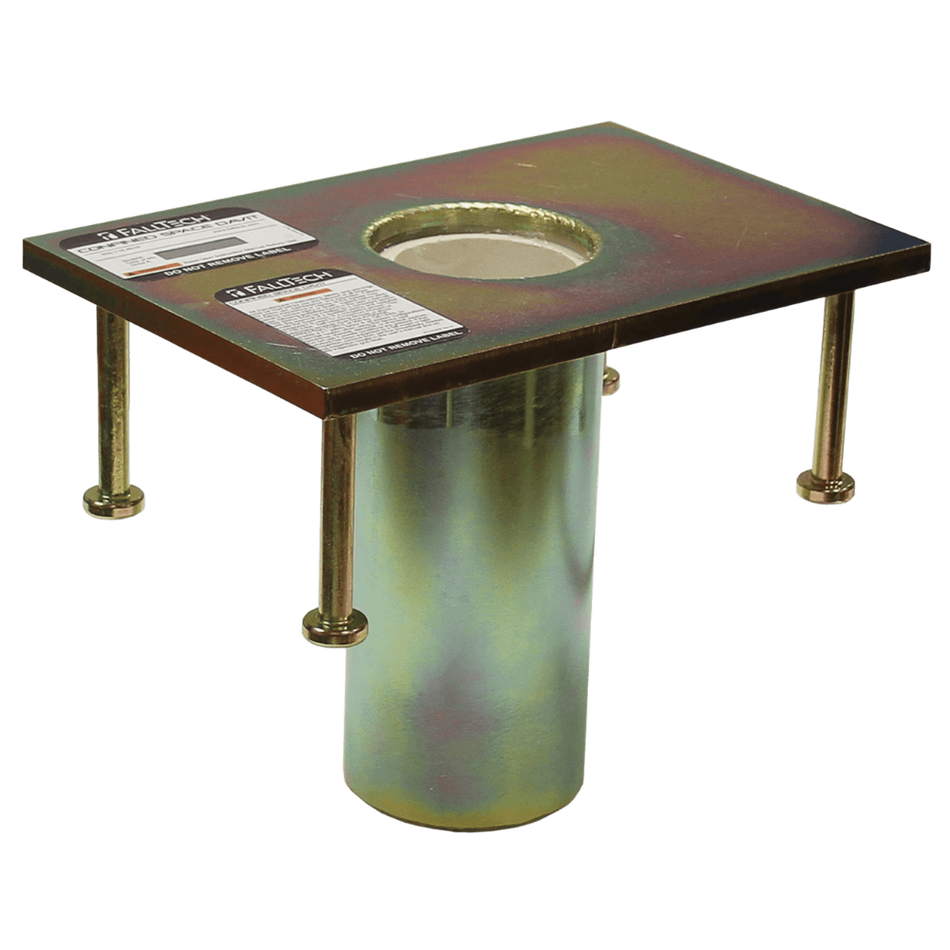 Flush-Mount Plated Steel Cast-In Fixed Davit Base – 65030CFZ – FallTech