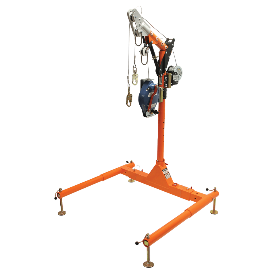 Confined Space Davit System, 12"–29" Offset, 5-Piece with Winch & SRL-R – 6050428WR – FallTech