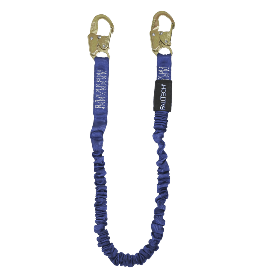 4½'–6' ElasTech® Energy Absorbing Lanyard, Single-Leg with Steel Snap Hooks – 8240 – FallTech