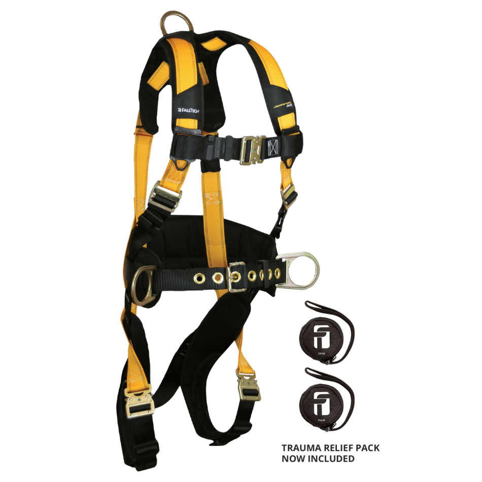 Journeyman Flex Aluminum 3D Construction Belted Full Body Harness - 7035QC - FallTech