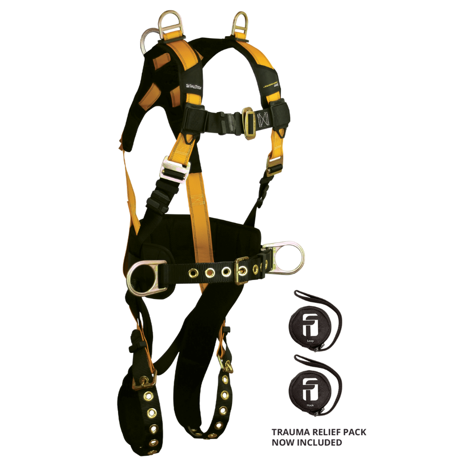 Journeyman Flex Steel 5D Construction Retrieval Full Body Harness - 7034 - FallTech