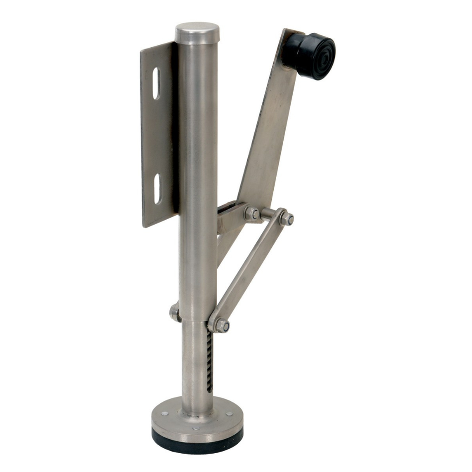 Stainless Steel Left Mount Hand Operated Floor Lock– FL-LK-SMR-SS-L - Vestil