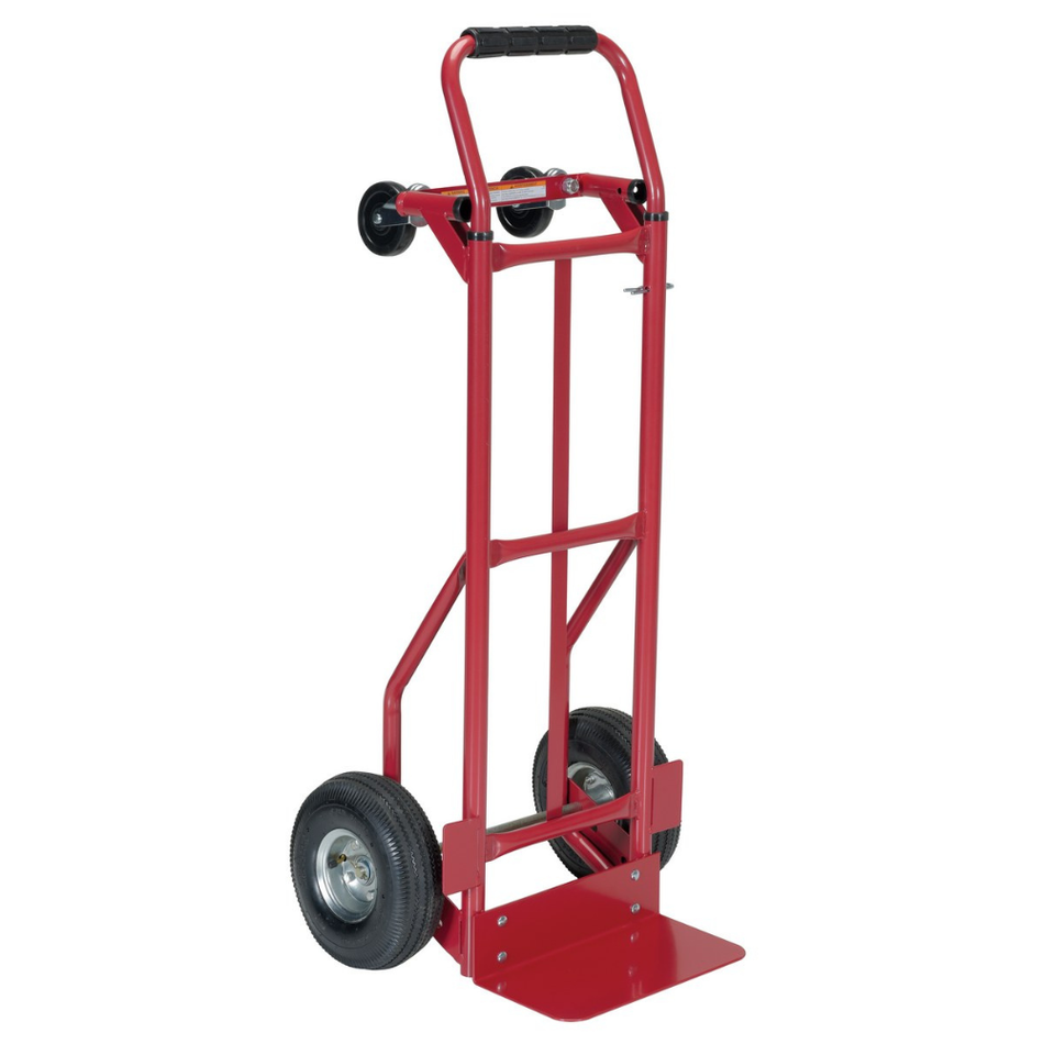 500 Lb. Steel Convertible Hand Truck with Pneumatic Wheels – DSHT-500-PN – Vestil