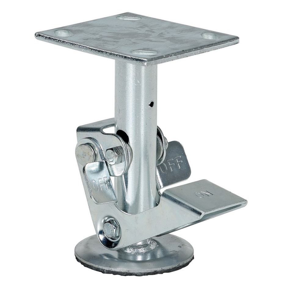 Steel Top-Mount Floor Lock Height Silver - FL-LK-6EM - Vestil