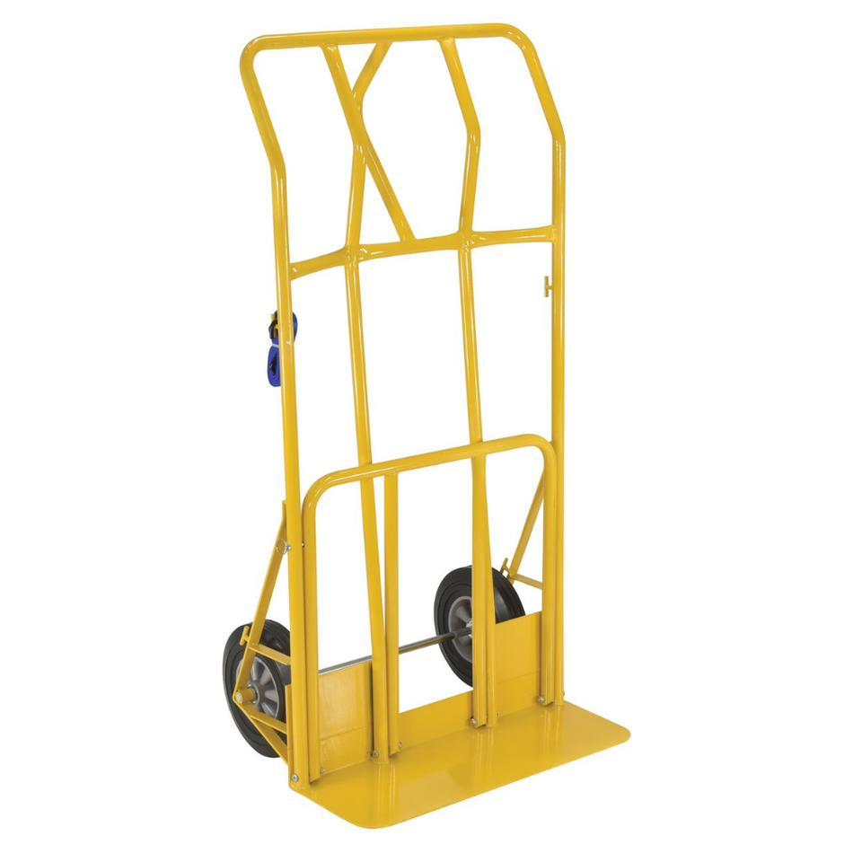 800 Lb. Steel Wide Load Hand Truck with Hard Rubber Wheels – HTWL-800-HR – Vestil