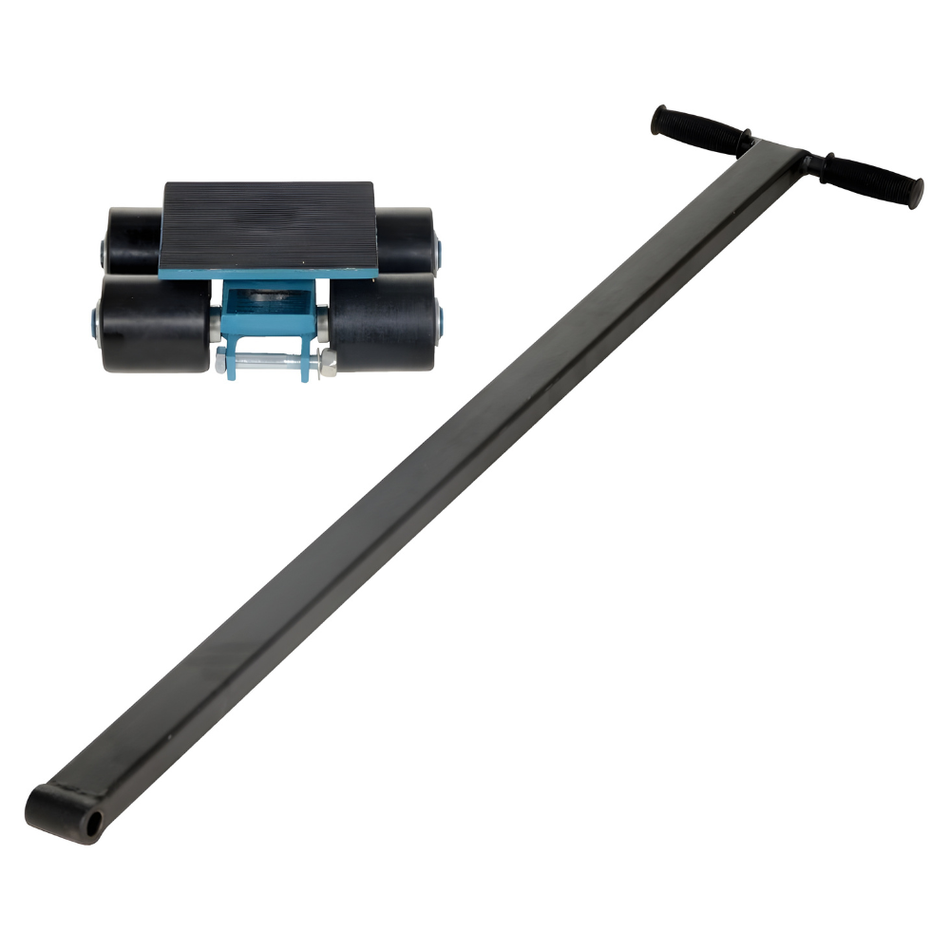 3 Ton Steel Machinery Skate with 4 Nylon Rollers - SSKT-3 - Vestil