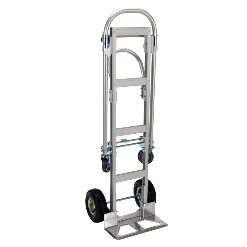 500 Lb. Aluminum 2 in 1 Convertible Hand Truck – ALUM-CONV-B – Vestil