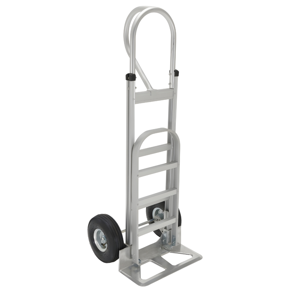500 Lb. Aluminum P Handle Hand Truck with Pneumatic Tires– ALUM-P – Vestil