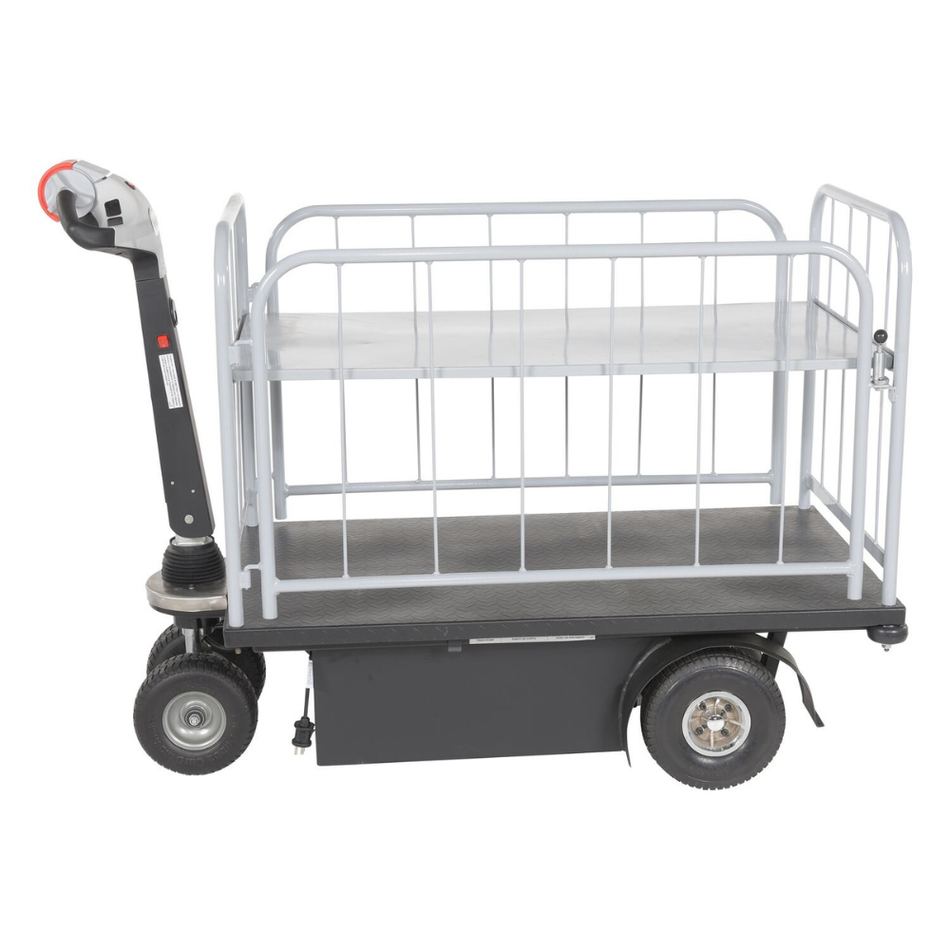 750 Lb. Steel Traction Drive Cart Side Load, 1 Shelf – NE-CART-3 – Vestil