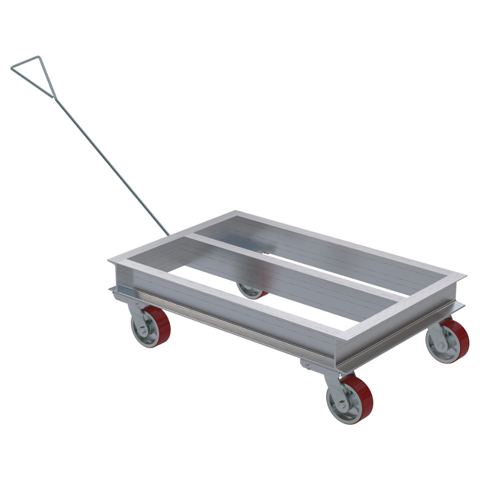 2000 Lb. Aluminum Channel Dolly with Handle – ACP-2442-20-HDL – Vestil