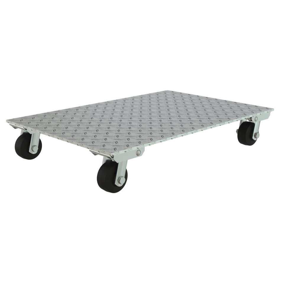1200 Lb. Aluminum Plate Dolly with Rubber Wheels – PDA-2436-R-S – Vestil