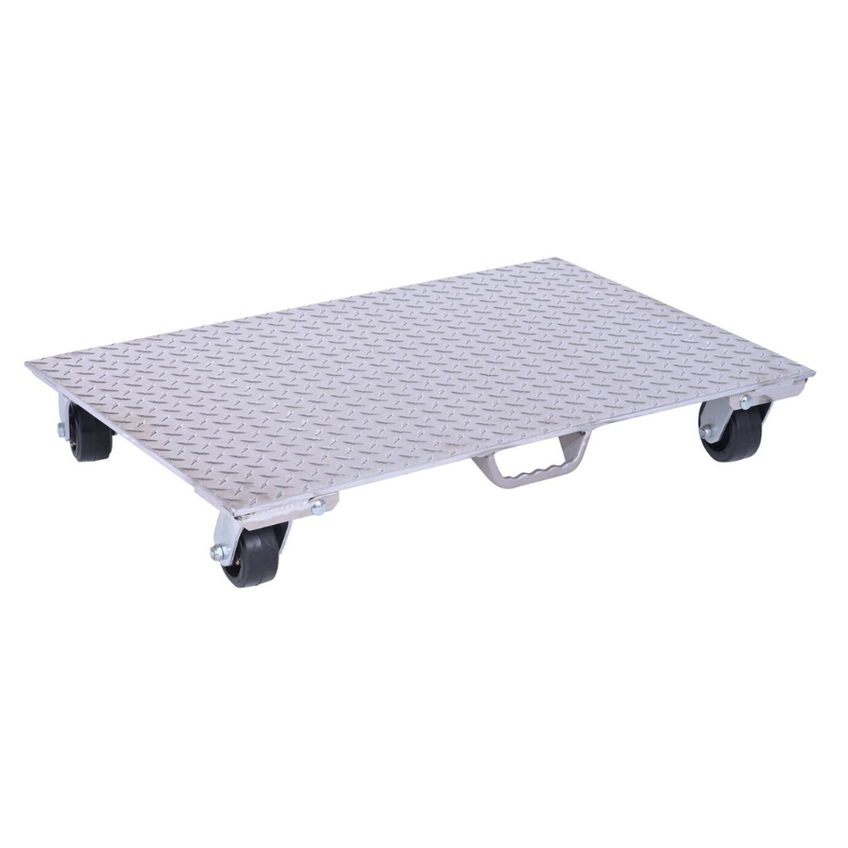 1200 Lb. Aluminum Plate Dolly with Rubber Wheels and Handle – PDA-2436-R-S-H – Vestil