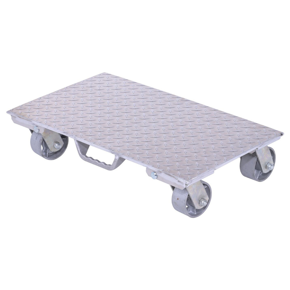 2800 Lb. Aluminum Plate Dolly with Cast Steel Wheels and Handle – PDA-1627-C-S-H – Vestil