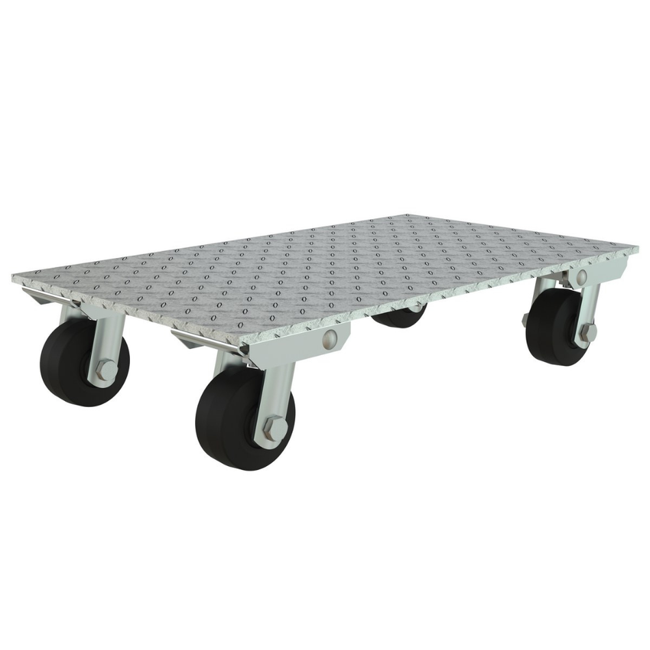 1200 Lb. Aluminum Plate Dolly with Rubber Wheels – PDA-1627-R-S – Vestil