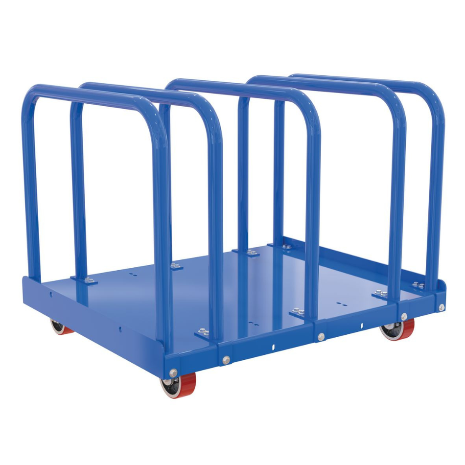 4,000 Lb Steel Heavy-Duty Adjustable Bay Panel Cart – PRCT-HD-44-AB – Vestil