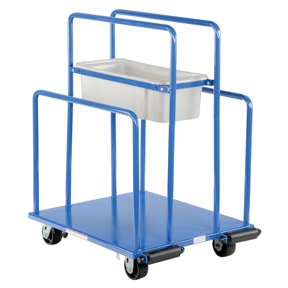 2000 Lb. Steel Panel Cart with Glass-Filled Nylon Casters – PRCT – Vestil