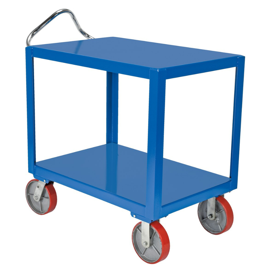 3600 Lb Steel Ergo Handle Cart with Poly Casters – DH-PU2.4-2436 – Vestil