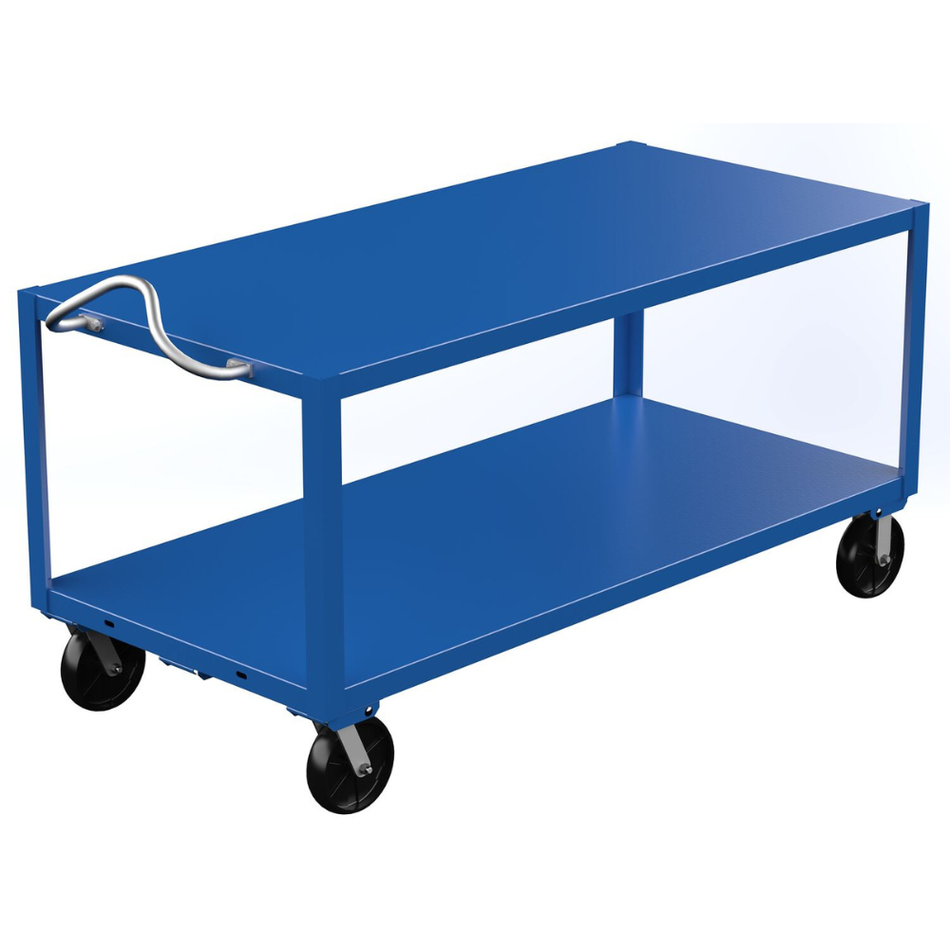 4000 Lb Steel Heavy Duty Ergo Handle Cart with GFN Casters – DH-PH4-3472 – Vestil